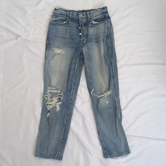 Lucky Brand Denim - Lucky Brand High Rise Drew Mom Jean, Color Marine Size 28